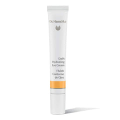Dr Hauschka Daily Hydrating Eye Cream tube closeup for smooth under eye hydration