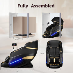 Drhiumi massage chair sleep-cabin design in a calm room promotes relaxation.