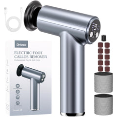 Drivox electric foot callus remover battery life supports long, uninterrupted pedicure sessions.