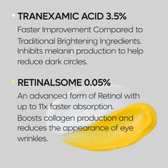 Dr.Melaxin TX retinalsome duo packaging displayed as part of Korean skincare.