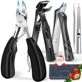 DRMODE 5-in-1 toenail clipper set in case for precise home pedicure