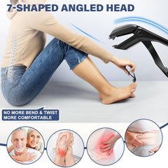 DRMODE angled head nail clipper showing ergonomic design for easy trimming