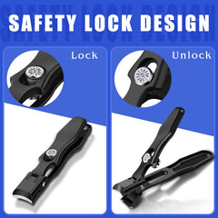 DRMODE curved blade clipping smoothly through tough nails with precision