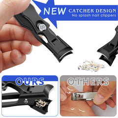 DRMODE long-handle nail clippers with secure grip for easy trimming