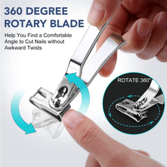 DRMODE 360-degree rotary nail clipper lets you cut at the best angle