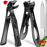 DRMODE angled-head toenail clipper for thick nails offering precise trimming