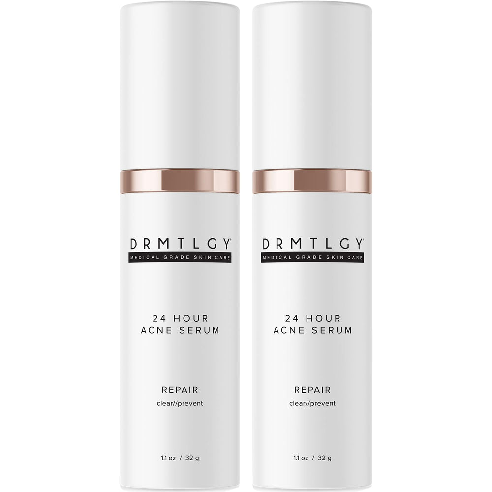 DRMTLGY acne spot-treatment-bottle demonstrates quick breakout targeting for clearer skin.