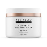 DRMTLGY pumpkin-enzyme mask jar closeup for a soothing at-home spa experience.