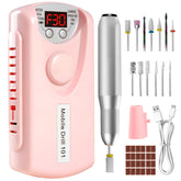 Droyek electric nail drill machine assembled for portable professional use