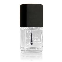 Dr.'s Remedy TOTAL base-top coat bottle shows clear glaze for durable shine.