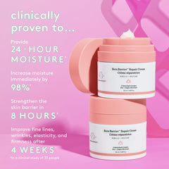 Drunk Elephant Bora Barrier Repair Cream texture close-up shows rich, velvety lipid cream.