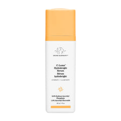Drunk Elephant C-Luma Hydrabright serum bottle shows brightening and hydrating skin benefits.