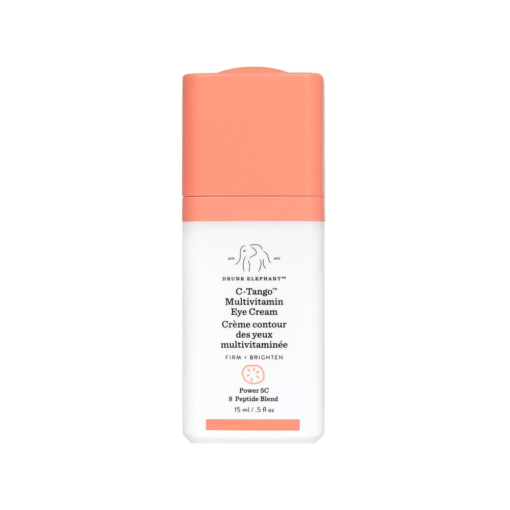 Drunk Elephant C-Tango Eye Cream bottle with pump brightens under-eye area.