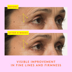 Drunk Elephant C-Tango Eye Cream under-eye application demonstrates smoothing effect.