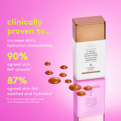 Glowing finish on the cheek after applying Drunk Elephant D-Bronzi Sunshine Drops.