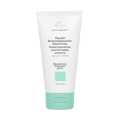 Drunk Elephant Therabu Buttered Hand Cream jar delivers long-lasting moisture for dry hands.