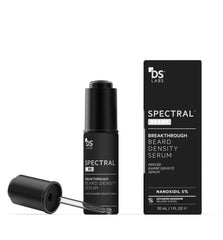 DS Laboratories Spectral.BRD serum bottle front promotes a fuller-looking beard.
