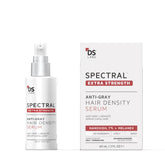 DS Labs Spectral Extra Strength Hair Density Serum bottle demonstrates a lightweight leave-in for fuller-looking hair.