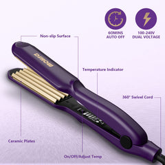 DSHOW crimping iron titanium ceramic plates for smooth results
