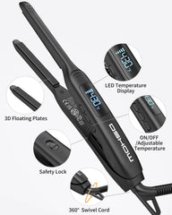 DSHOW small flat iron safety latch and curved design for safe storage.