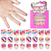 DSVANAY petite nails pack shows playful designs for dress-up fun at home.