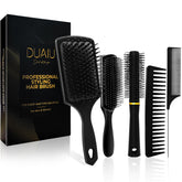 DUAIU hair brush set paddle brush with air cushion for gentle detangling on thick hair.