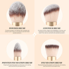 DUcare precision-tip brush for targeted bronzer and blush placement.