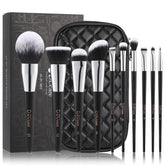 DUcare makeup brushes case travel kit, versatile on-the-go setup for quick makeup touchups.