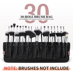 DUcare organizer with side buckles folded, keeps brushes secure on the go.