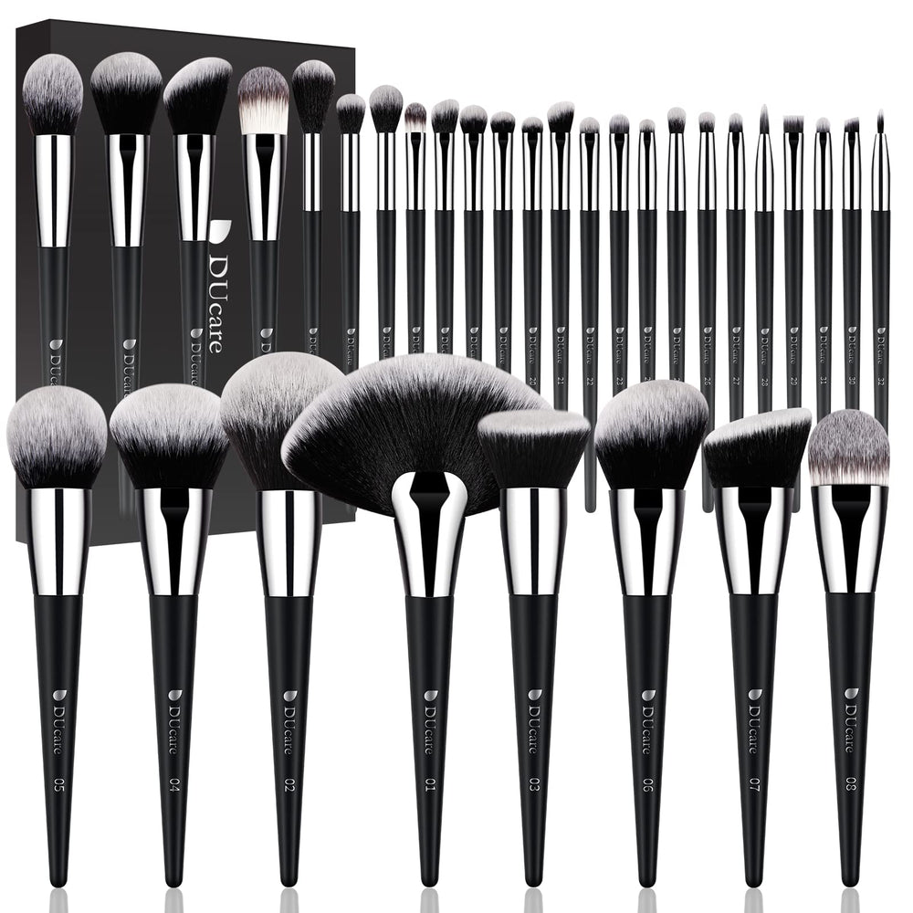 DUcare makeup brushes set 32pcs packaging for professional-grade routines