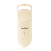 DUDUDU heated eyelash curler compact travel-case shows on-the-go curling convenience.