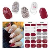 DUKASOU semi cured nail strips kit for easy home manicure.