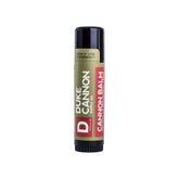Duke Cannon Balm tactical lip balm SPF15 tube front for rugged outdoor protection.