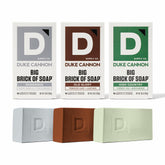 Duke Cannon Frontier 30 packaging signals rugged, gift-ready presentation for outdoors enthusiasts.
