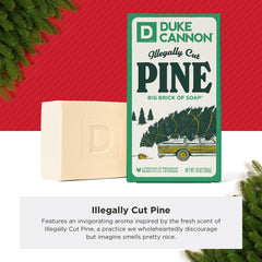 Duke Cannon big brick soap pine pack 3pk demonstrates value for daily use