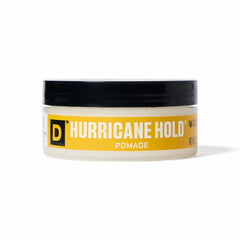 Duke Cannon Hurricane Hold Pomade tin offers maximum hold with a matte finish.