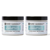 Duke Cannon News Anchor Forming Cream bottle shows strong hold for all-day style.