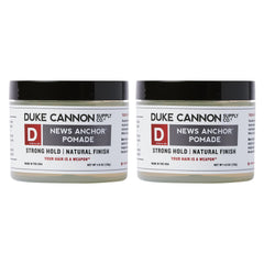 Duke Cannon News Anchor Pomade hair-styling look with natural matte finish.