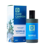 Duke Cannon Proper Cologne Midway bottle – crisp citrus and cedarwood for everyday freshness.