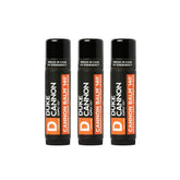 Duke Cannon Tactical Lip Balm 140-degree pour showing heavy-duty texture for harsh conditions.
