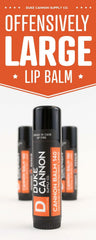 Duke Cannon lip protectant tube ready for rugged work environments.