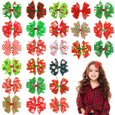 DULEFUN Christmas hair clips set featuring all designs for festive styling and playful daily wear.