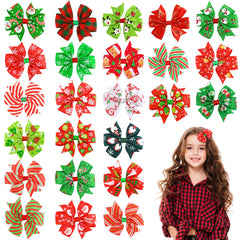 DULEFUN Christmas hair clips set featuring all designs for festive styling and playful daily wear.