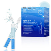 Dumie Salmon DNA Serum bottle close-up for anti-aging radiance and hydration support.