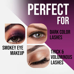 DUO Quick-Set eyelash glue for dramatic lashes with dark finish.