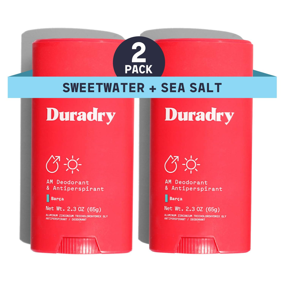 Duradry Barca SweetWater + Sea Salt bottle close-up showing fresh scent and clean formula