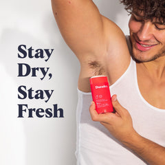 Duradry Clear Sky packaging highlights travel-friendly size.