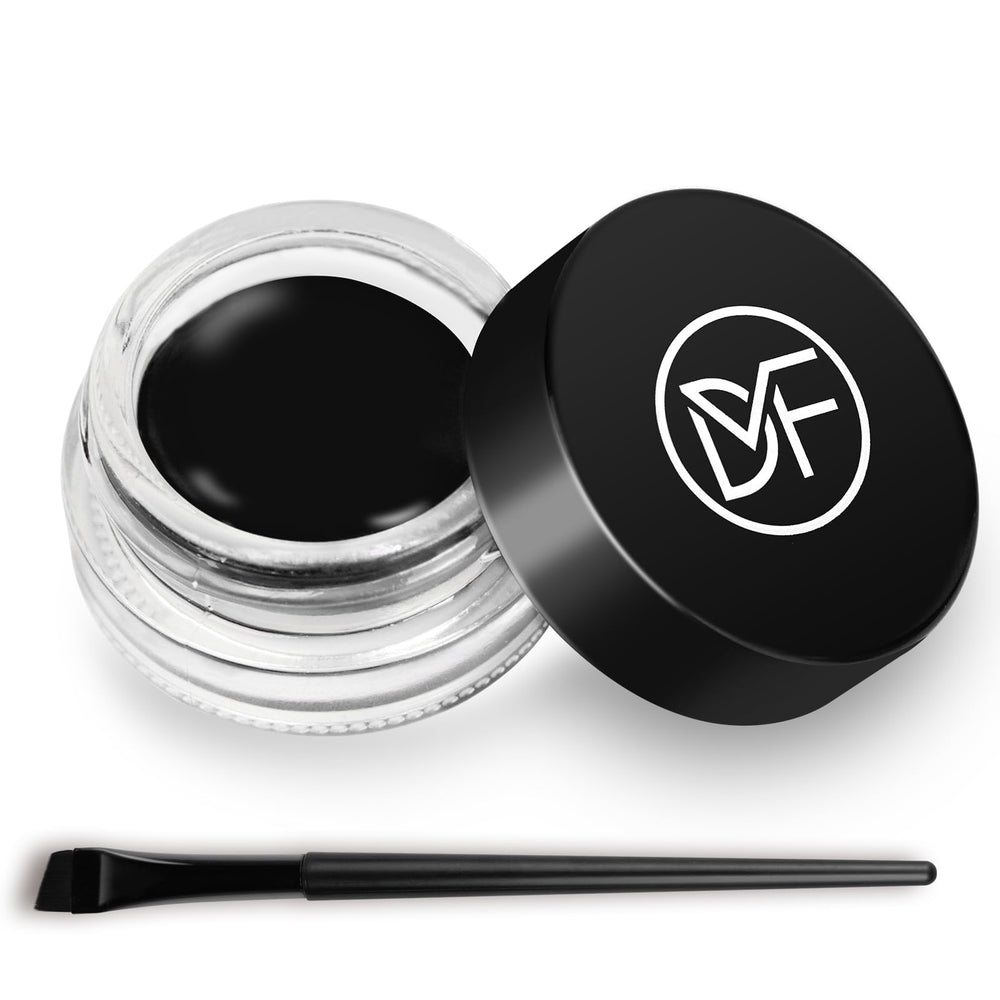 DuralineMakeupFixer Eyeliner Gel Set brush close-up for precise, long-lasting lines.