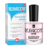 duri Rejuvacote 1 bottle closeup showing salon-strength protection for natural nails