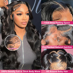 Durita preplucked HD lace-front hairline image highlighting realistic parting